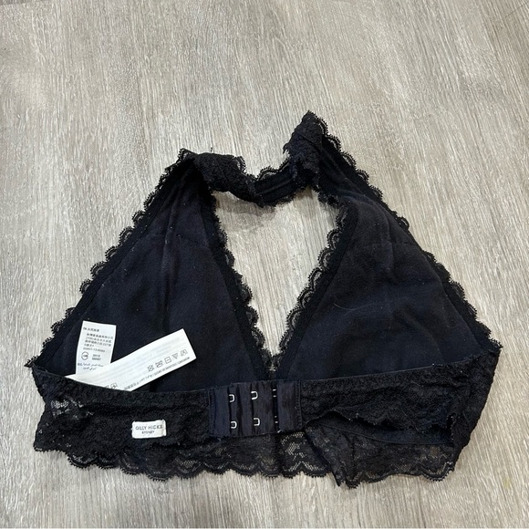 Gilly Hicks Black Lace Halter Bralette Women’s Size Medium - Picture 2 of 5